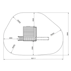 Parque infantil de madera Lollipop L