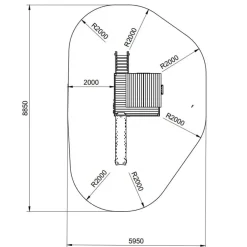 Parque infantil de madera Lollipop XL