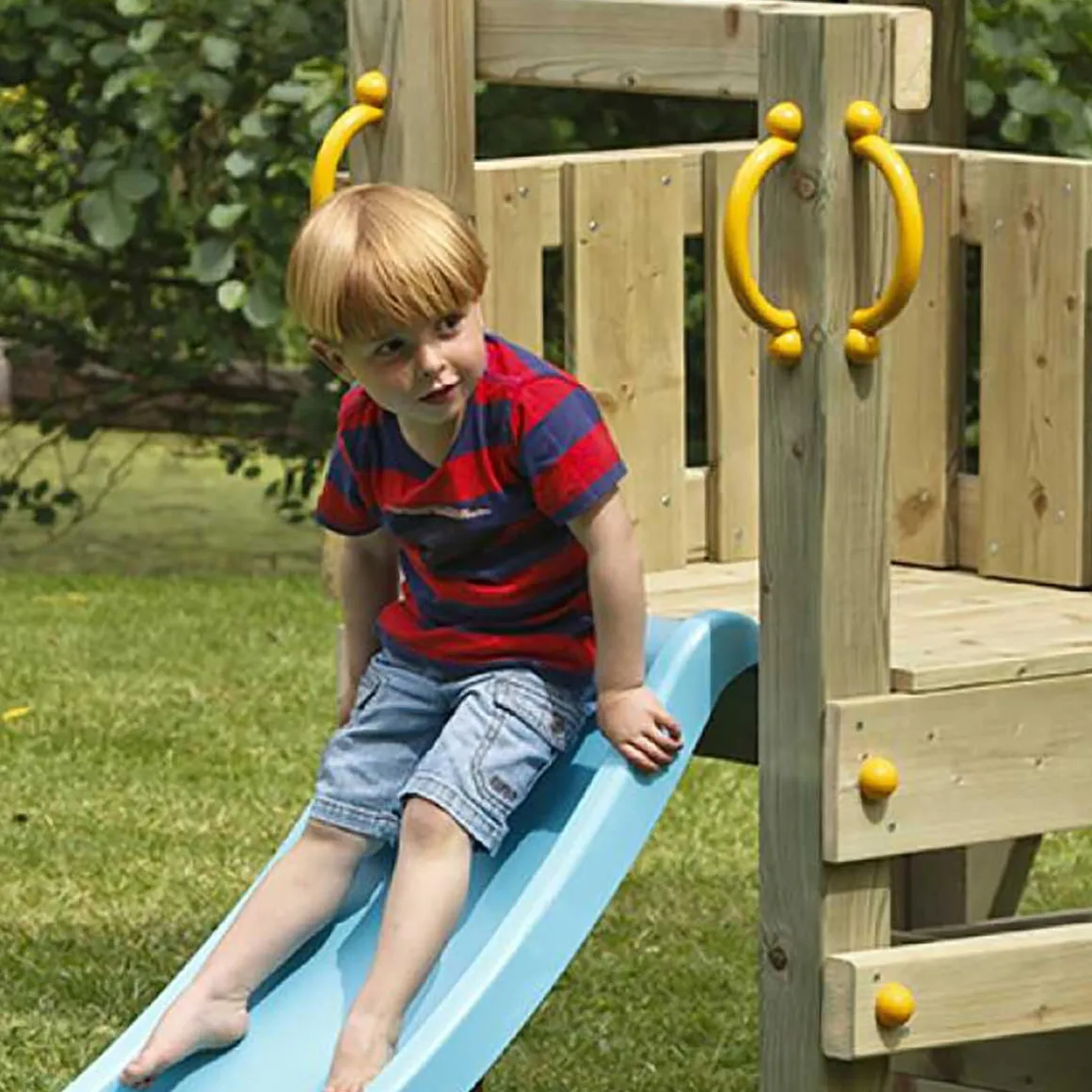 Parque juegos infantil de madera Teide XL con columpio doble