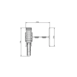 Parque juegos infantil de madera Milos con asiento para bebé