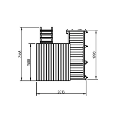 Parque juegos infantil de madera Penthouse XL