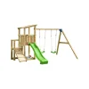 Parque juegos infantil de madera Mini Cascade con columpio doble