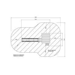 Parque juegos infantil de madera Taga con pared de escalada
