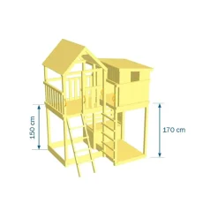 Parque juegos infantil de madera Palazzo XL