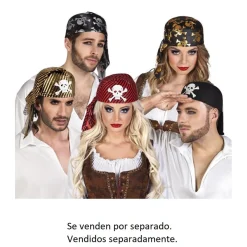 Pañuelo pirata adulto (varios modelos)