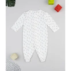 Pelele blanco flores