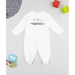 Pelele blanco 'nonni'