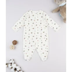 Pelele de niña con caracoles estampados