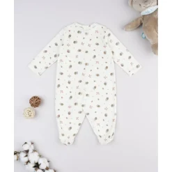 Pelele de niña con caracoles estampados