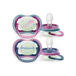 Philips Avent - Chupetes ultra air night time 6-18 meses estrellas y sueños