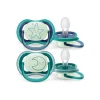 Philips Avent - Chupetes ultra air night time 6-18 meses decoración estrella/luna