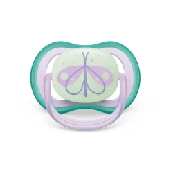 Philips Avent - Chupetes ultra air night time 0-6 meses decoración mariposa/sueños