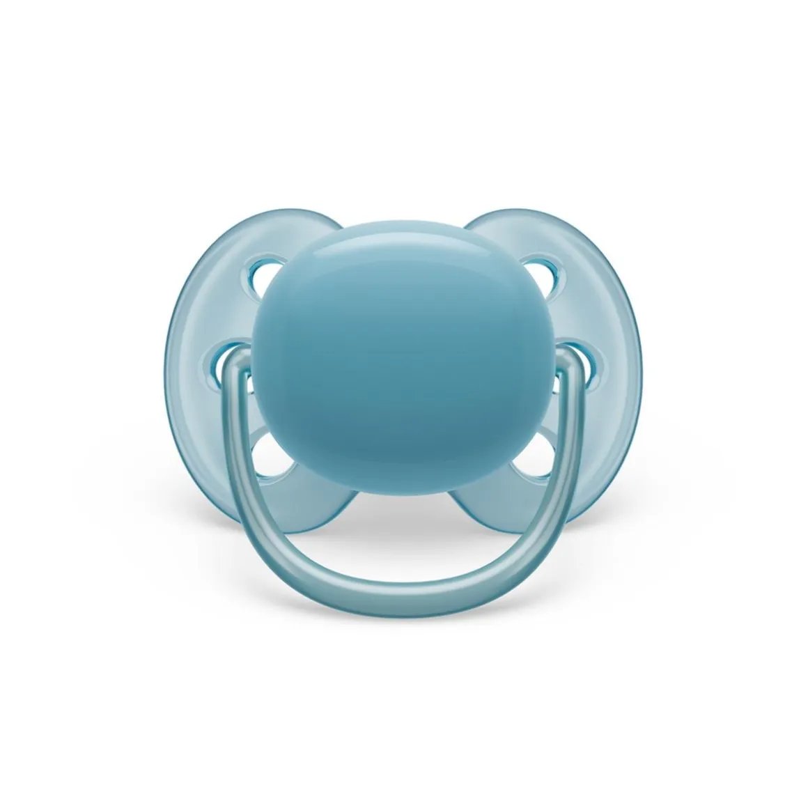 Philips Avent - Chupetes ultra suaves 6-18 meses azul claro y gris (2 unidades)