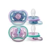 Philips Avent - Chupetes ultra air 6-18 meses azul/rosa - 2 unidades