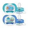 Philips Avent - Pack 2 chupetes ultra air collection 6/18m azul - Papá