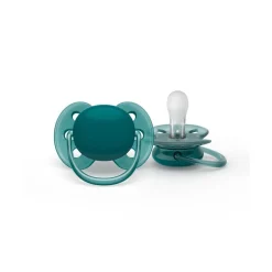 Philips Avent - Pack de 2 chupetes ultra suaves 6-18m neutros