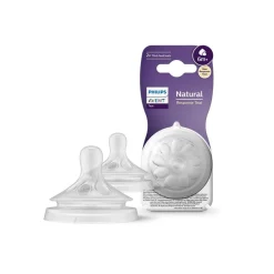 Philips Avent - Pack de 2 tetinas Natural Response nivel 6 líquidos densos (+6m)