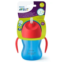 Philips Avent - Vaso con pajita y asas 200ml