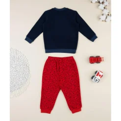 Pijama azul y rojo Mickey Mouse para niño
