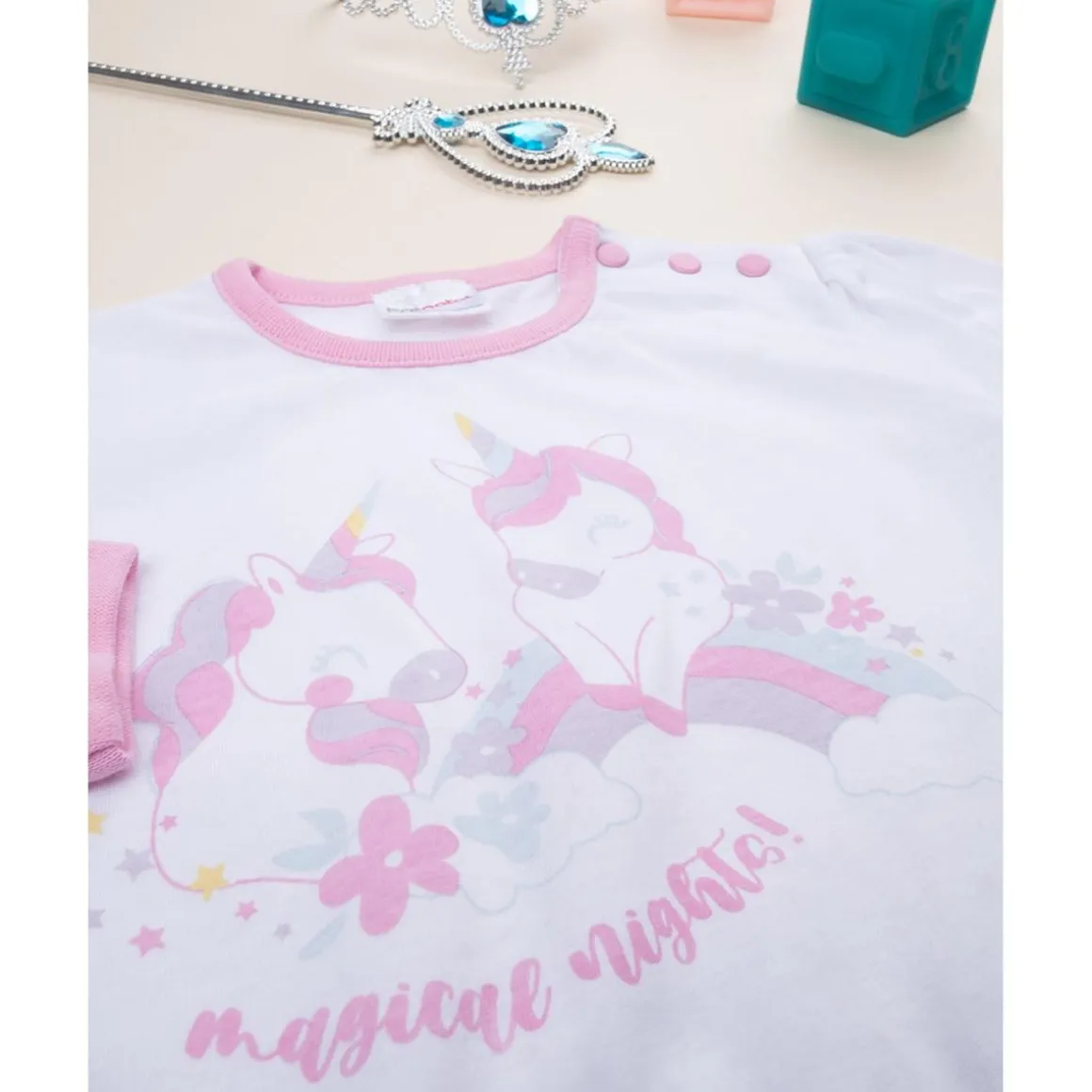 Pijama niña rosa unicornios
