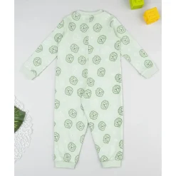 Pijama niño verde con leones