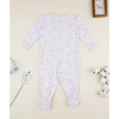 Pijama rosa de unicornios para bebé niña