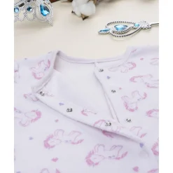 Pijama rosa de unicornios para bebé niña