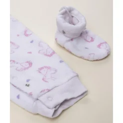 Pijama rosa de unicornios para bebé niña