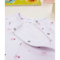 Pijama rosa entero de niña con zorros