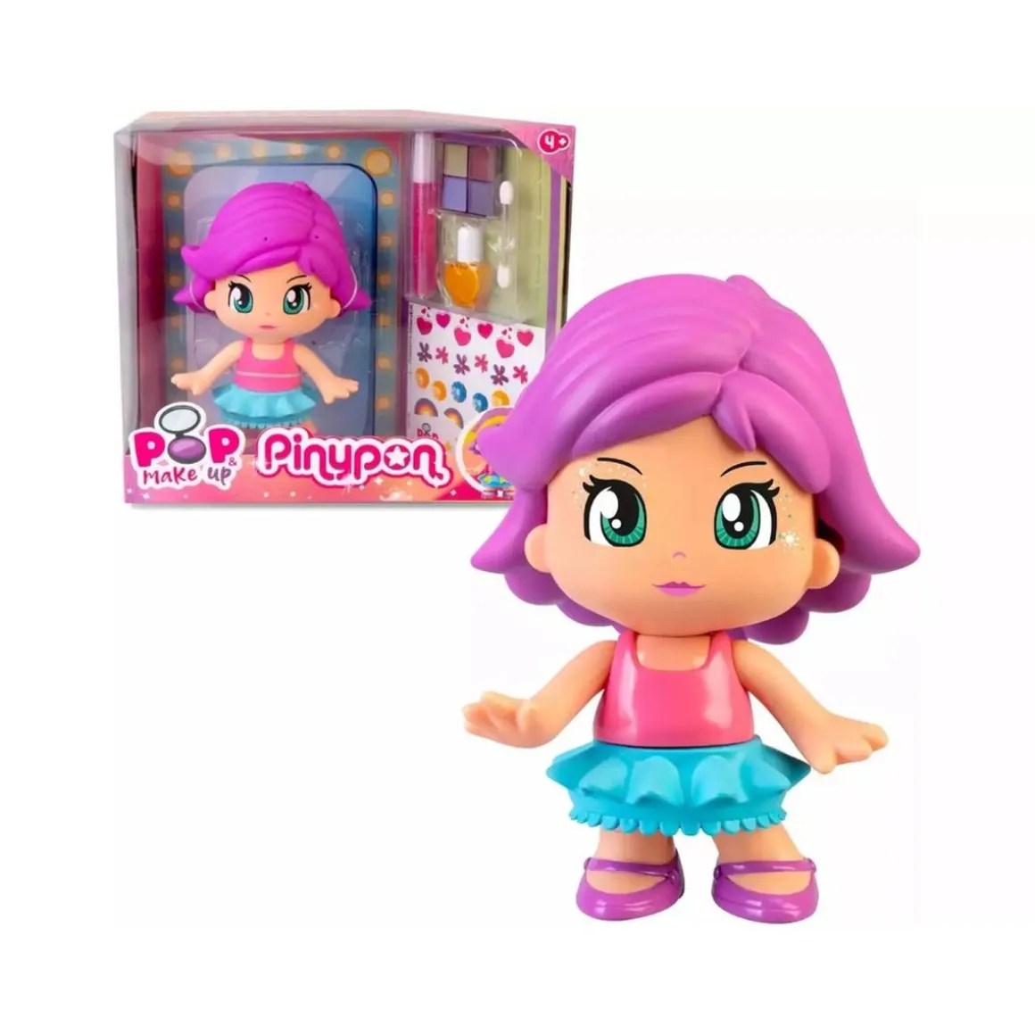 Pinypon - Pop & Make Up Muñeca y maquillaje