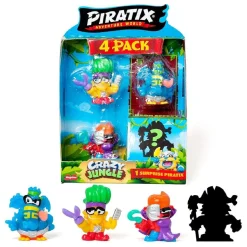 Piratix Crazy Jungle - Pack de 4 Piratix (varios modelos)