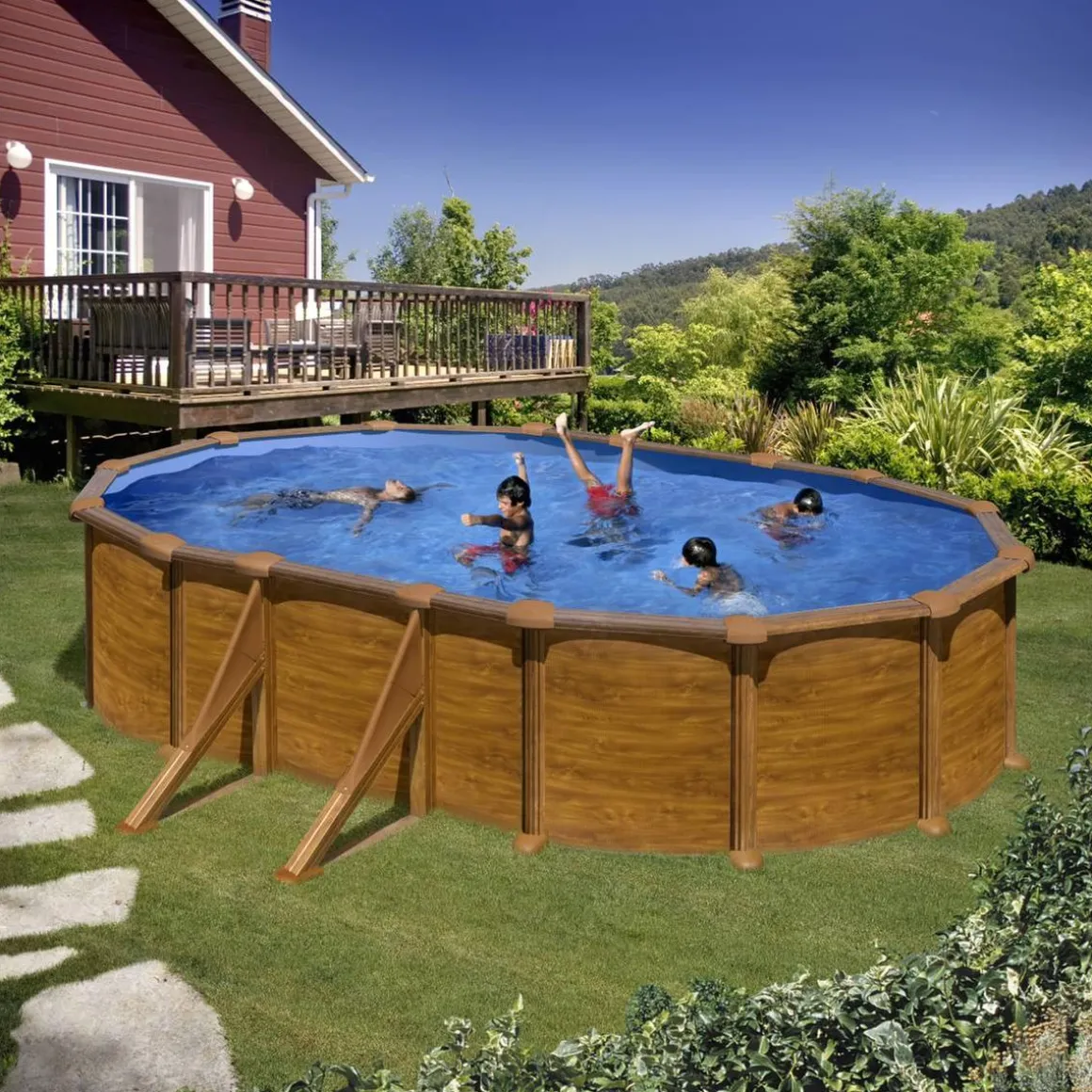 Piscina ovalada Mauritius 610 x 375 cm