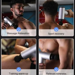 Pistola de masaje Gris