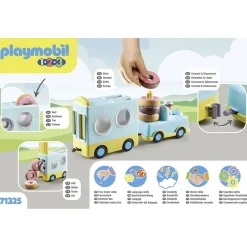 Playmobil - Camión de donut con función de apilado y clasificación ㅤ