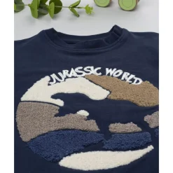 Plumífero azul con capucha para niño