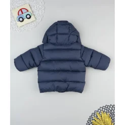 Plumífero azul con forro polar para niño