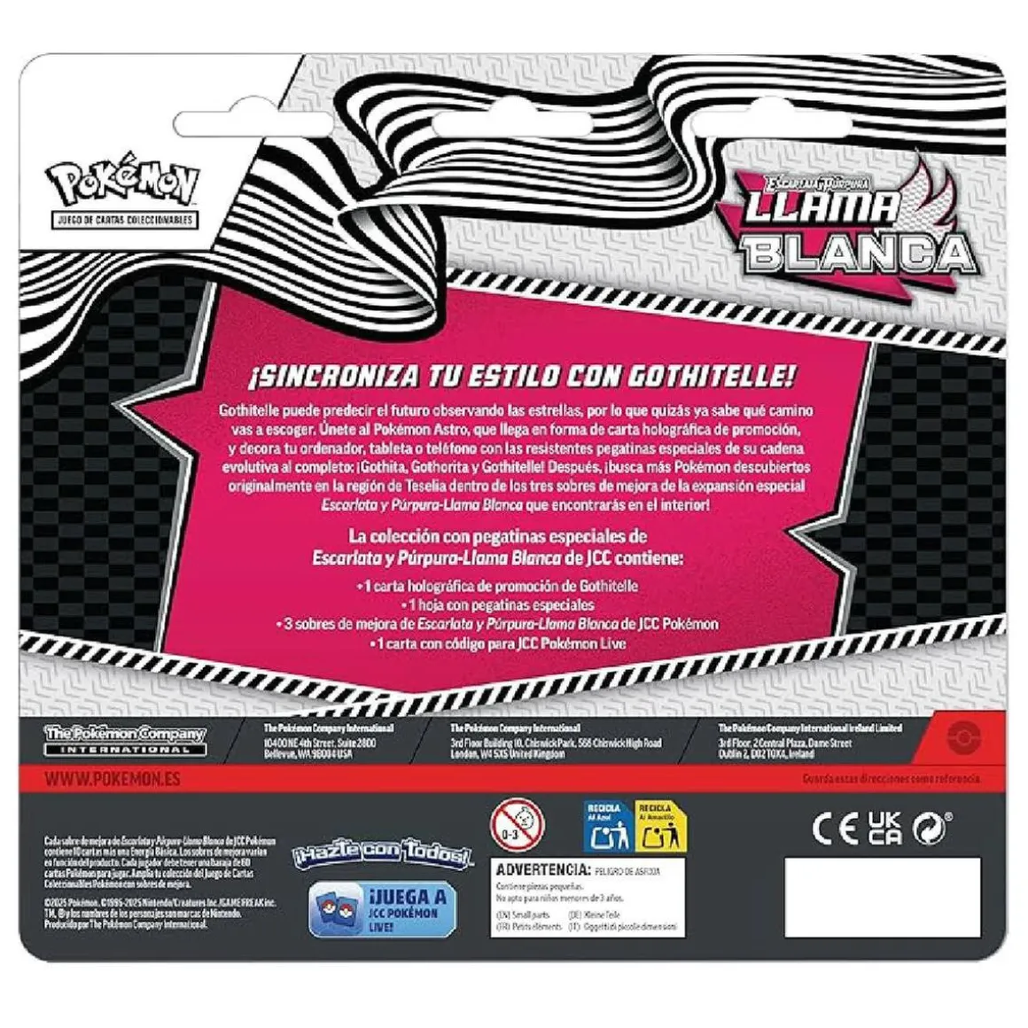 Pokémon - Colección pegatinas especiales - Llama Blanca (español)