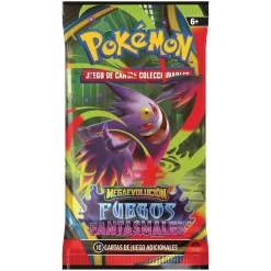 Pokémon - Megaevolución Fuegos Fantasmales - Sobre cartas coleccionables en español (Varios modelos)