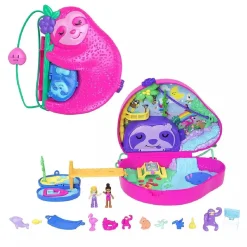 Polly Pocket - Bolso familia de perezosos