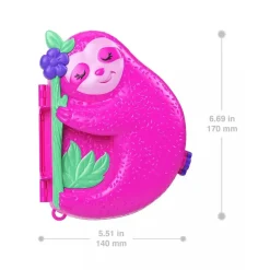 Polly Pocket - Bolso familia de perezosos