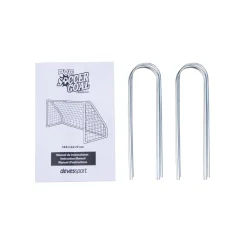 Portería PVC de fútbol con anclajes