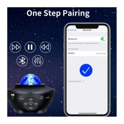 Proyector de estrellas con altavoz y bluetooth