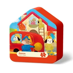 Puzzle de animales de rescate (24 piezas)