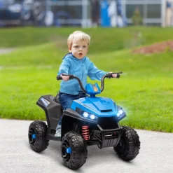 Quad eléctrico para niños Azul y Negro