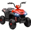 Quad eléctrico para niños Rojo y Negro