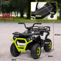 Quad eléctrico para niños Verde y Negro