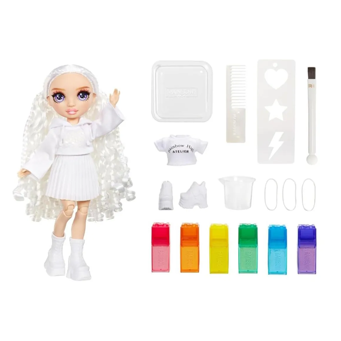 Rainbow High - Watercolor & Create DIY - Muñeca ojos lavanda