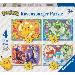 Ravensburger - 4 Puzzles de 12 a 24 piezas Pokémon