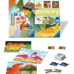 Ravensburger - Dinosaurios Memory y Puzzle multipack, cartas y piezas variadas ㅤ
