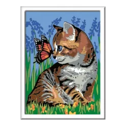 Ravensburger - Gatito y mariposa CreArt